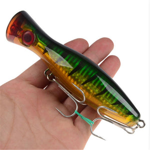 1pcs 12cm 40g Big Popper Fishing lure Crankbait Iscas Artificial Wobblers ABS Hard Bait Pesca Bass Carp Pike Fishing Tackle