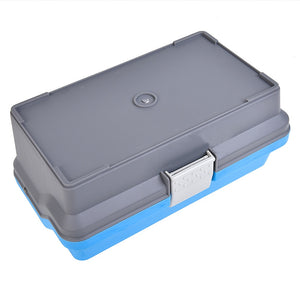 Waterproof 3 Layer Fishing Tackle Box Fly Fishing Storage Case Portable Fishing Gear Strong Corrosion Resistant Storage Box