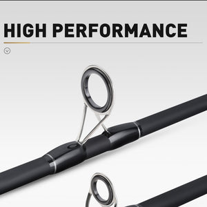 JOHNCOO Carbon Fishing Rod 2.7m 3.0m M MH Power 10-45g Baitcasting Rod Sea Bass Inshore Fishing Rod 3 Sections Spinning Rod