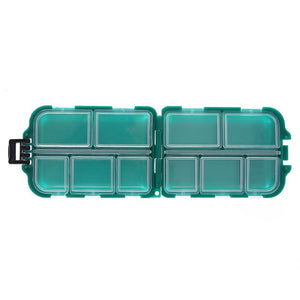 Plastic Fishing Tackle Box Small Accessory Box Pesca Square Fishhook Box Iscas Medicine Storage Case for Camping Hiking Pesca