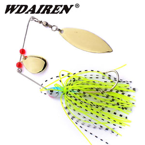 1pcs spinner bait 10g 15g 20g Metal lure hard fishing lure Spinner Lure Spinnerbait Pike swivel Fishing Tackle Jigging Wobblers