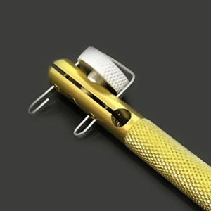 Portable 1PCS Alloy Strand Double-headed Needle Knots Tier Fish Line Hook Tie Accessories Fish Line Hook Tie Device Fishing Tool