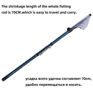 MIFINE COMPETITIVE Telescopic Bolo Fishing Rod 4.0 4.5 5.0 6.0m Travel Highcarbon Spinning Casting float fishing 10-30G pole rod