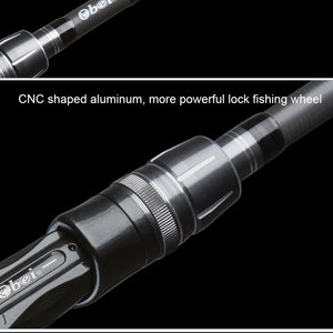 Obei Spurs 1.98m 2.28m 2.58 3 section bait casting fishing rod travel ultra light casting spinning boat lure 7g-55g M/ML/MH Rod