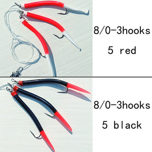 10pcs 6/0 8/0 10/0 12/0 Codfish Cod poloc Tuna Fishing Sea rig Sabiki rigs sea fishing rigs sea fishing hook boat fishing bait