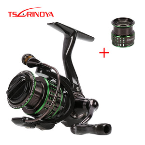 TSURINOYA Ultra-light Spinning Fishing Reel Kingfisher 800 1000 162g Spare Spool 10+1BB Carbon Fiber Body Fishing Lure Reel