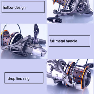 YUYU Sea Fishing Reel Spinning carp fishing Metal Spool 6+1BB reel Catfish fish spinning reel Surfcasting reel Fishing Reel