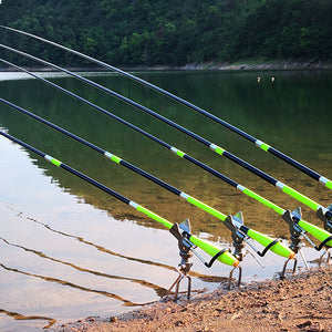 Stream Fishing Rod Carbon Fish Pole 3.6m-7.2m Telescopic Travel Rod Ultrashort Tackle Feeder for Carp