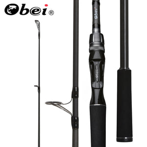 Obei Spurs 1.98m 2.28m 2.58 3 section bait casting fishing rod travel ultra light casting spinning boat lure 7g-55g M/ML/MH Rod