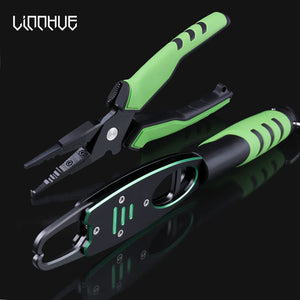 LINNHUE New Aluminum Alloy Fishing Pliers Grip Set Split Ring Cutters Line Hook Recover Fishing Tackle High Quality Fishing Tool