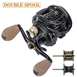 Hot sale!GBC200 142g UltraLight Carbon Fiber BFS Baitcasting Fishing Reel Left Right Hand Double Spool Fishing Bait Casting Reel