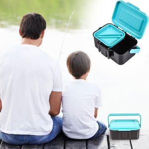Breathable ABS Plastic Fishing Bait Earthworm Worm Lure Tackle Storage Box