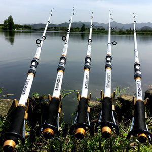 GHOTDA Sea Pole Carbon FRP Material Fishing Rod Quality 2.1m - 3.6m Telescopic fishing rod carbon fiber Spinning Rod