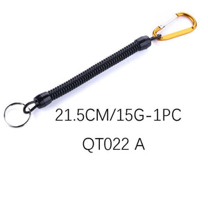 1PC Tactical Retractable Spring Elastic Rope Security Gear Tool Anti-lost Phone Keychain Portable Fishing Lanyards Outdoor Tools