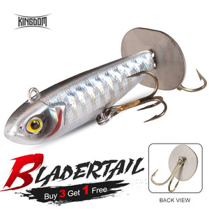 Kingdom BLADERTAIL VIB Fishing lures Lead Jigging Hard Lure Tail Vibration produces sound Sinking Artificial Baits Wobblers