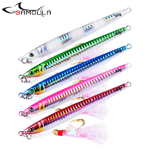 Metal Jig Fishing Lure Weights 21g-100g Trolling Hard Bait Bass Fishing Bait Tackle Trout Jigging Lure Jigs Saltwater Lures