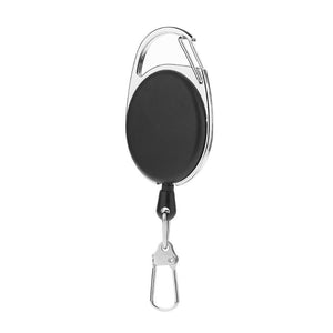 1pc Fly Fishing Tool Zinger Retractor Keychain Badge Holder Retractable Reel Recoil Carabiners Clip Fishing Accessories