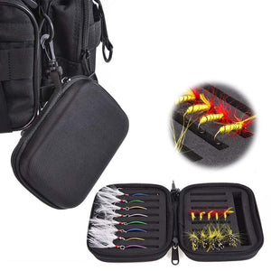 1 PCS Multi-Purpose Black Portable Outdoor EVA Foam Fly Fishing Lure Bait Storage Case Box Pouch Fishing Tackle Bags
