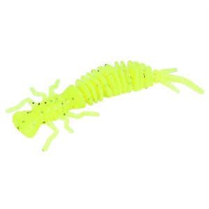 10 PCS Larva Soft Lures 55mm 75mm 100mm Artificial Lures Fishing Worm Silicone Bass Pike Minnow Swim Jigging Baits Fishing Gear