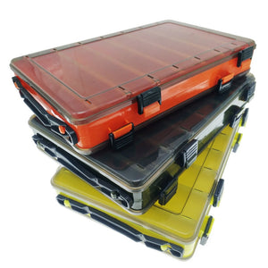 Fishing Lure Box Tackle Box Double-decker Sub-bait Box Portable Bait Fishing Gear Storage Box Double Sided Tackle Box