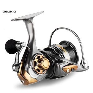 Spinning Reel 8KG Max Drag 5+1BB 7.1:1 On For Fishing Spinning Reel Wheel Full Metal Deep Wire Cup Handle Handle Knob Rocker Arm