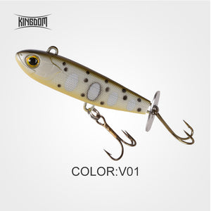 Kingdom BLADERTAIL VIB Fishing lures Lead Jigging Hard Lure Tail Vibration produces sound Sinking Artificial Baits Wobblers