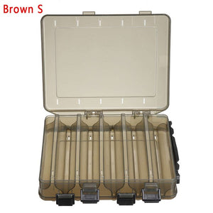 10/14 Grids Fishing Bait Storage Box Double Sided Case Lure Box Portable Fishing Tackle Storage Boxes