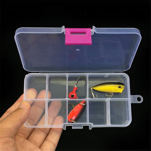 10 Grid Bait Organizer Box Fishing Lures Case Tackle Storage Fisher Gear Fishing Transparent Tool Box Bulk