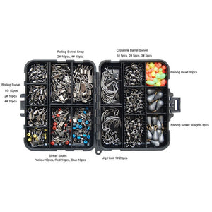 177Pcs Waterproof Plastic 16 Compartments Fishing Lure Bait Tackle Storage Box Bag Case