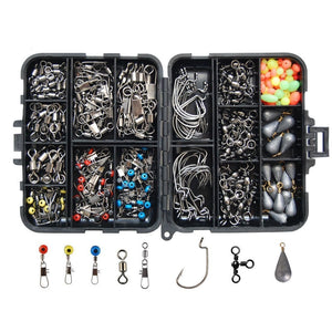 177Pcs Waterproof Plastic 16 Compartments Fishing Lure Bait Tackle Storage Box Bag Case