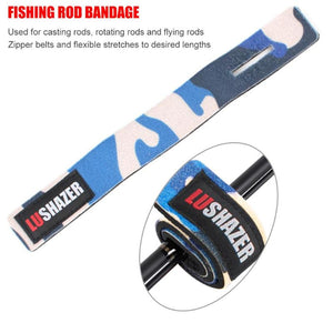 1pc/10pcs Fishing Rod Wrap Bundle Elastic Fishing Rod Fastening Strap Belts Rod Tie Fish Tackle Iscas Tools Pesca Accessories