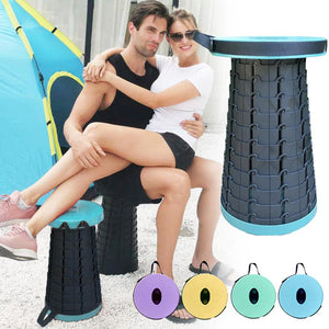 Convenient Retractable Stool Easy to Carry Outdoor Stable Stool Folding Camping Stool Fishing Chair for Adults Safe Fishing Tool