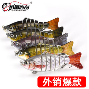 10cm 15.2g Wobblers Pike Fishing Lures Artificial Multi Jointed Sections Artificial Hard Bait Trolling Pike Carp Fishing Tools