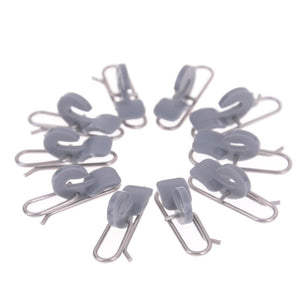 10pcs/set Stainless Steel Impact Bait Clip Fishing Hook Decoupling Accessories Fishing Tool 2.5 cm
