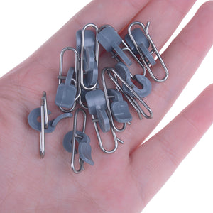 10pcs/set Stainless Steel Impact Bait Clip Fishing Hook Decoupling Accessories Fishing Tool 2.5 cm
