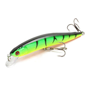 1pcs/lot Fishing Lure 3D Eyes Floating Minnow Aritificial Laser Wobblers Crankbait Hard Plastic Fishing tackle 6# Hook Pesca