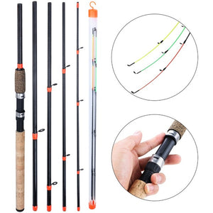 Sougayilang 3m Feeder Rod L M H Power Fishing Rod Ultralight Weight 6 Section Carbon Spinning Travel Rod Fishing Tackle De Pesca