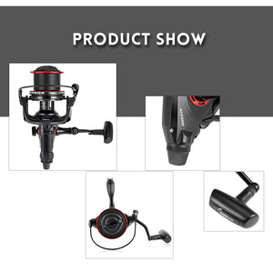 COONOR NFR9000+8000 Double Spool Fishing Reel 12+1 BB 4.6:1 Spinning Fishing Reel Foldle Left/Right Handle Fishing Spinning Reel