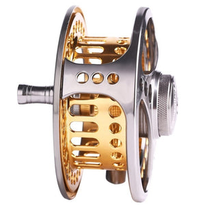 Sougayilang Large Arbor Fly Fishing Reel 2+1 BB High Die Casting Aluminium Alloy Spool Fly Reels Fishing Tackle