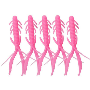 5pcs/lot 7.2cm 1.8g Shrimp smell jig soft Fishing Lure Attractive Fish Crab Fishing Bass Soft Bait iscas pesca para WD-394