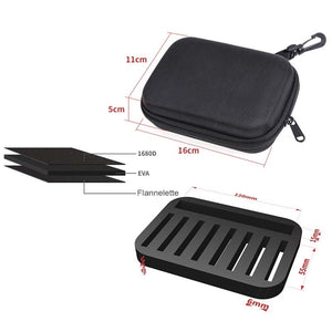 1 PCS Multi-Purpose Black Portable Outdoor EVA Foam Fly Fishing Lure Bait Storage Case Box Pouch Fishing Tackle Bags