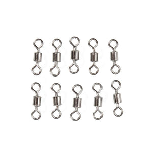 50pcs Fishing Swivels Rolling Connector High Quality 8 Word Solid Ring Fish Tool Link Fishing Button Sea Fishing Hook Connector