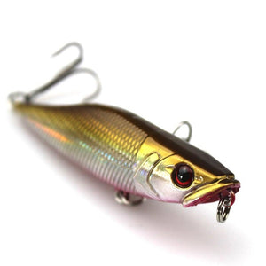 Walk Fishing 1Pcs 7cm 7.2g Popper Fishing Lures 3D Eyes Bait Crankbait Wobblers Isca Poper Pesca Japan fishing tackle