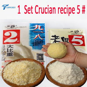 Toppory Herabuna Crucian Recipe 5# Fish Dough Bait Hera Fishing Bait Dough Nozzle Old Ghost Live Bait Grass Carp Beam Additives