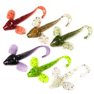 6pcs10cm/5.5g Swimbaits Life-like Fishing Soft Lure Fishing Worms Bait artificial soft baits Bass Tackle Rubber Lure Baits