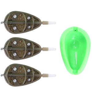 Inline Method Feeder Mould Bait Thrower Bait plumb Set Carp Fishing Bait Holder Tool Outddor Fish Tackle Pesca Iscas Accessories