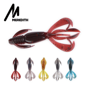 MEREDITH Crazy Flapper 70mm 90mm Fishing Soft Lure Fishing Lures Soft Silicone Baits Shrimp Bass Peche Gear Fishing Tackle