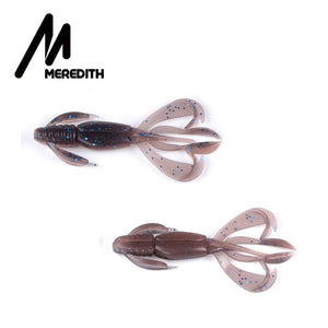 MEREDITH Crazy Flapper 70mm 90mm Fishing Soft Lure Fishing Lures Soft Silicone Baits Shrimp Bass Peche Gear Fishing Tackle