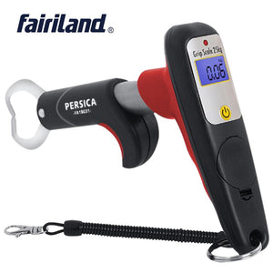 3 color MINI GUN-STYLE fishing gripper w/ 25kg(55lb) Digital Scale fishing grip lip 16cm(6.3") portable fish control tool