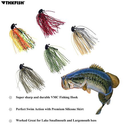 10Pcs/lot Bass Fishing Lures 7g 10g 14g Skirt Rubber Fishing Bait Jig Head Fishing Buzz Lure Pesca